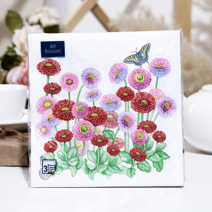 Набор салфеток бумажных «Маргаритки» | Art Bouquet