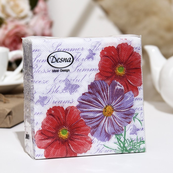 Набор салфеток бумажных «Космея» | Desna design | Art Bouquet