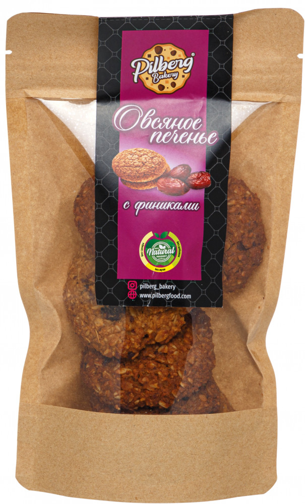 Печенье овсяное с финиками | Pilberg Bakery