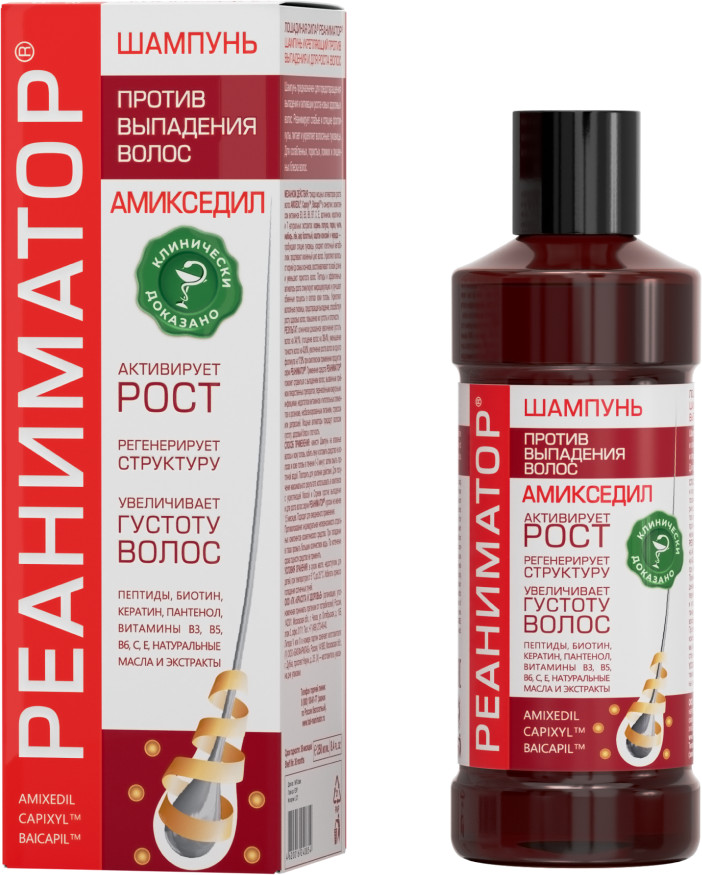 Шампунь против выпадения волос | Реаниматор | Лошадиная сила