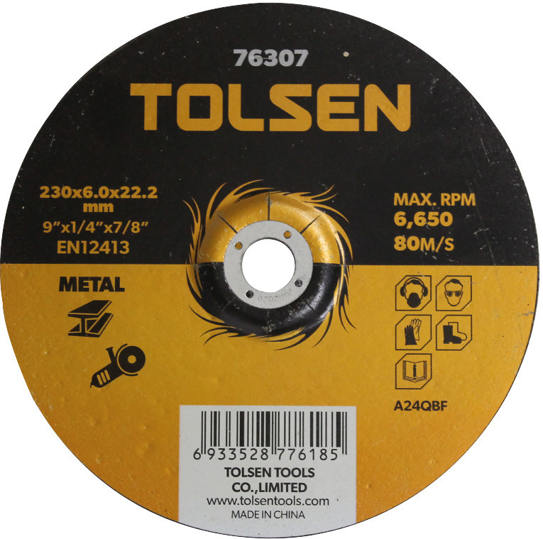 Диск шлифовальный по металлу | TOLSEN tools