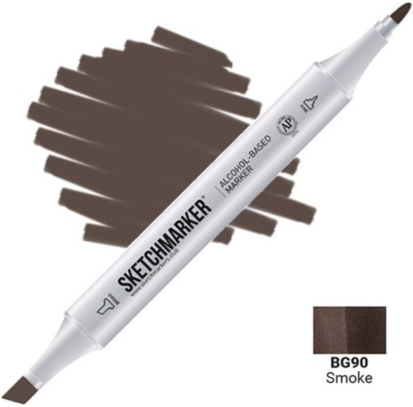 Маркер двусторонний на спиртовой основе, BG90 Дым | Sketchmarker