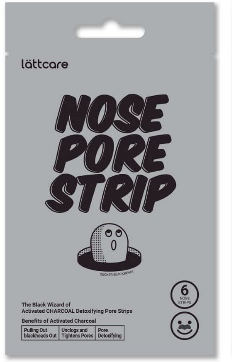 Полоски для носа очищающие с черным углём «Nose Pore Strip» | Lattcare