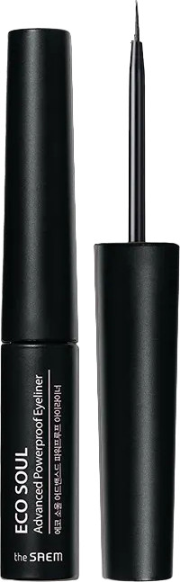 Подводка для глаз «Advanced Powerproof Eyeliner», оттенок 01 Deep Black | Eco Soul | The Saem
