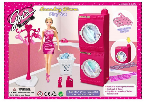 Набор мебели для кукол «Прачечная»