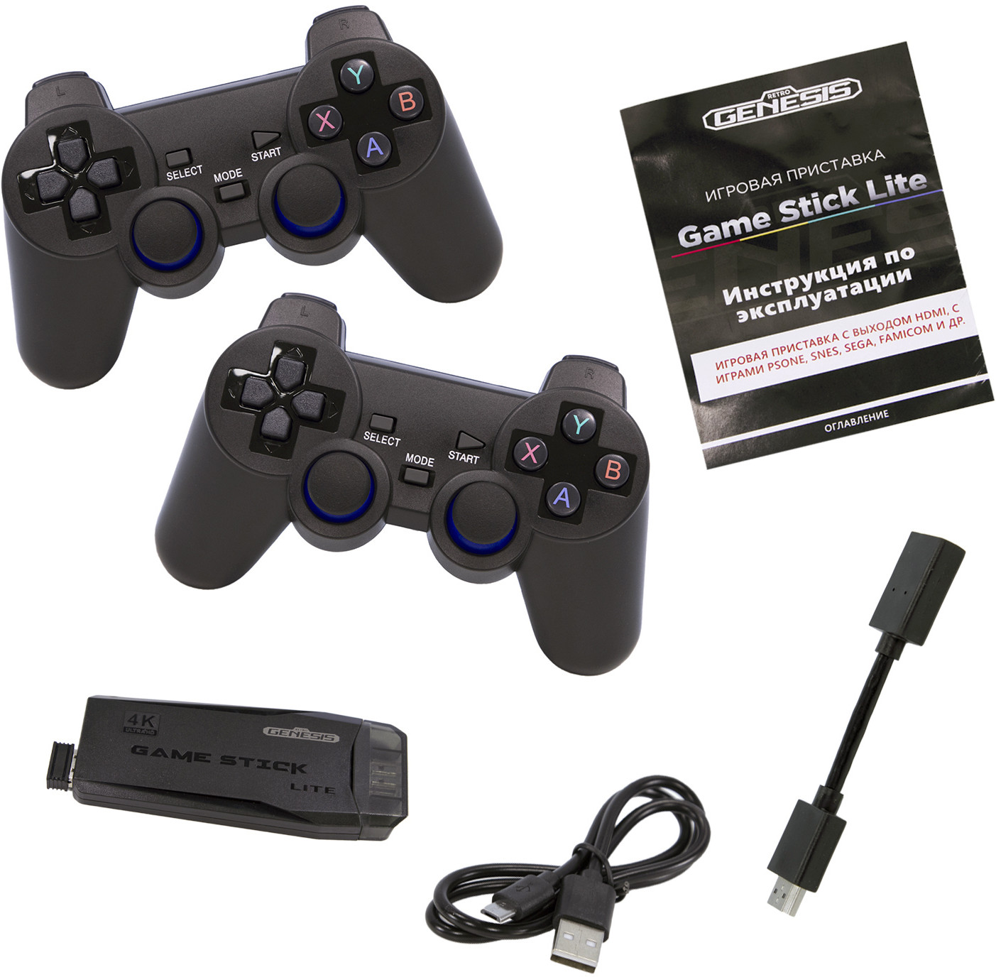 Приставка игровая портативная GameStick Lite | Retro Genesis