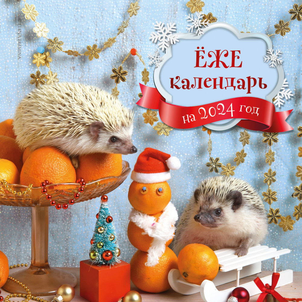 Календарь настенный на 2024 год «Ёжекалендарь» | Календари настенные 2024 (300×300)