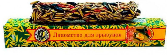 Палочка зерновая медовая для грызунов