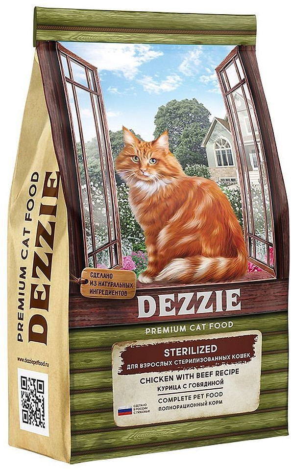 Корм для стерилизованных кошек «Курица с говядиной» | Dezzie