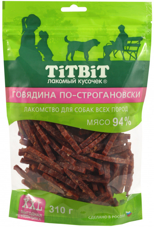 Лакомство для собак «Говядина по-строгановски» | TiTBiT