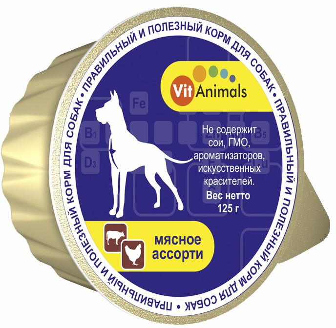 Корм для собак «Мясное ассорти» | VitAnimals