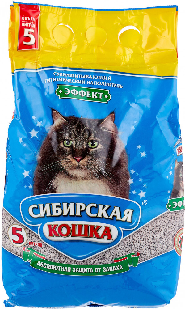 Наполнитель для кошачьего туалета «Эффект» | Сибирская Кошка