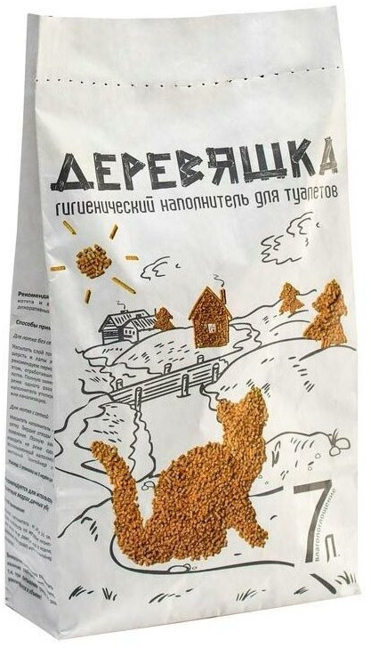 Наполнитель для кошачьего туалета «Деревяшка» | Зверье мое
