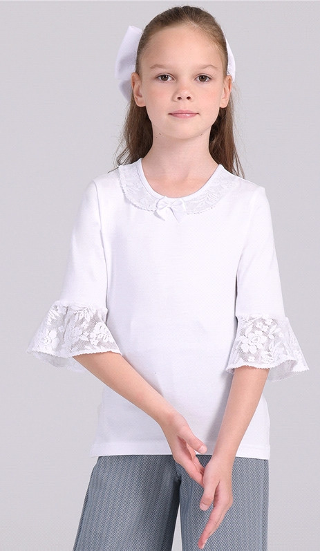 Лонгслив для девочек | Школьная форма | Апрель