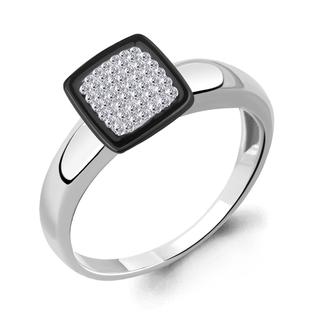 Кольцо из серебра с керамикой | Aquamarine