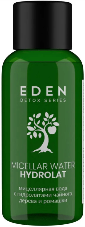 Мицеллярная вода для снятия макияжа с гидролатами ромашки и чайного дерева «Hydrolat» | Detox | Eden cosmetics