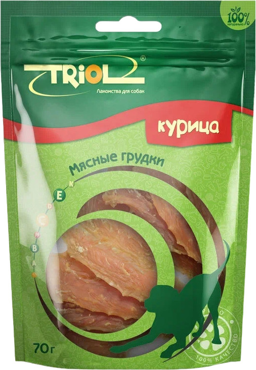 Лакомство для собак «Мясные грудки из курицы» | Triol