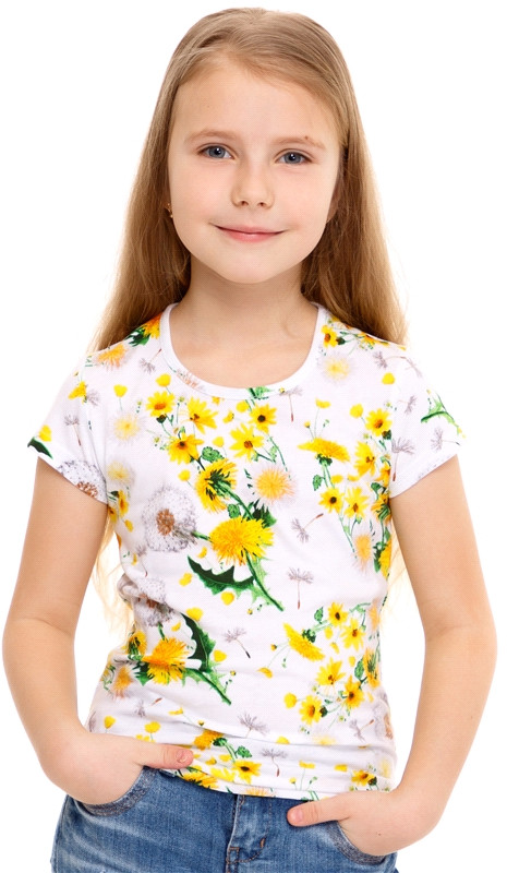 Футболка для девочек | Дизайнерский принт | Апрель