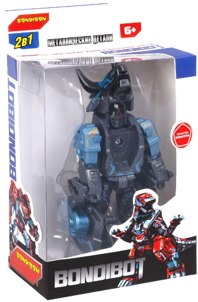 Трансформер 2 в 1 «Робот-динозавр трицератопс» | Bondibot | Bondibon