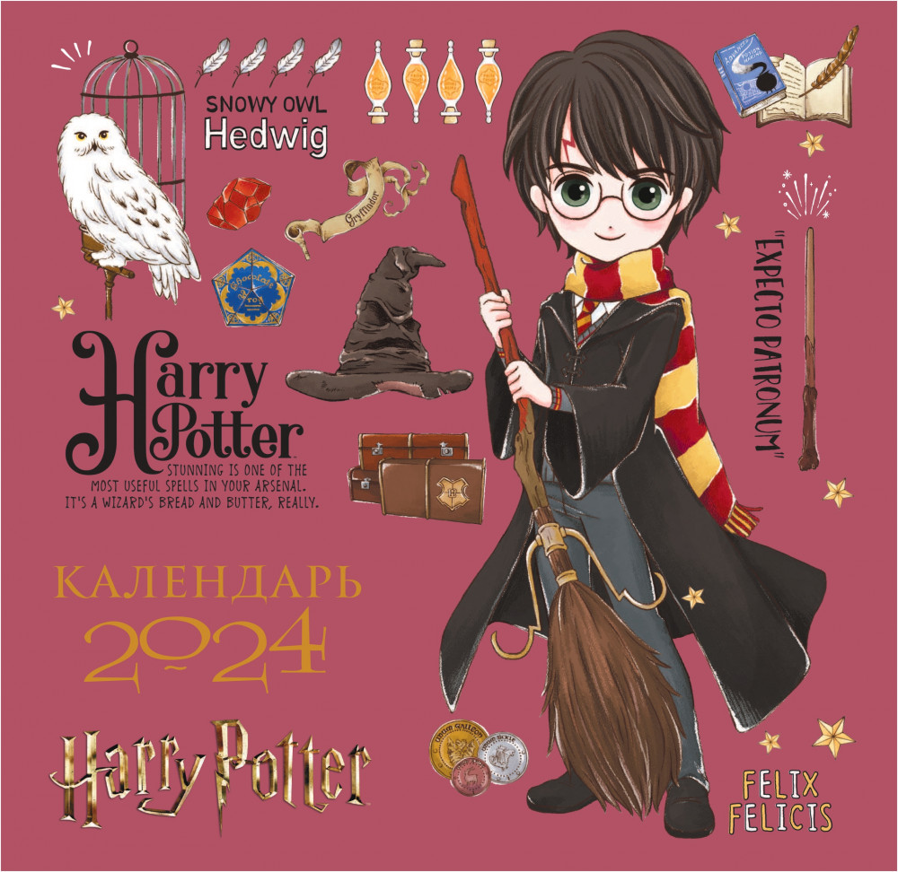 Календарь настенный на 2024 год «Гарри Поттер» | Календари настенные 2024 (170х170)