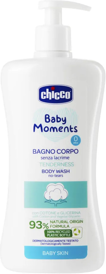 Гель-пена для купания детский с экстрактом хлопка «Tenderness» | Baby moments | Chicco