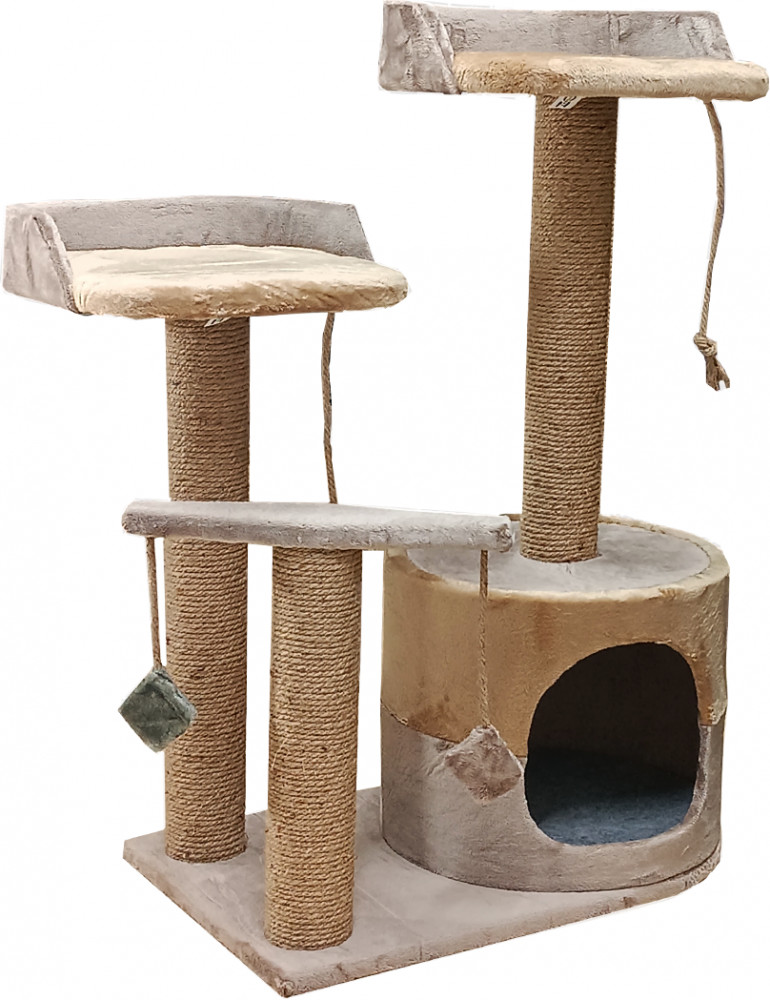 Комплекс игровой с домиком для кошек | Zoofabrika