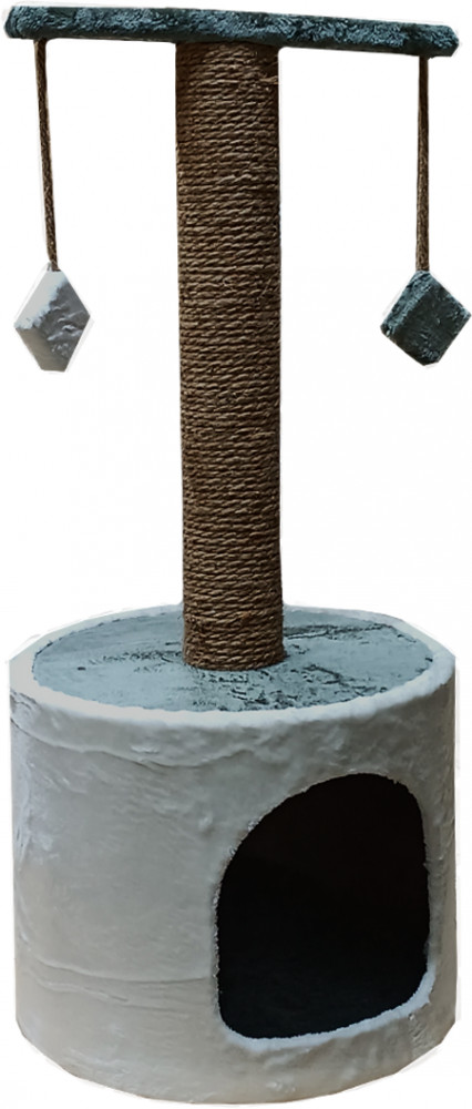 Комплекс игровой с домиком для кошек | Zoofabrika
