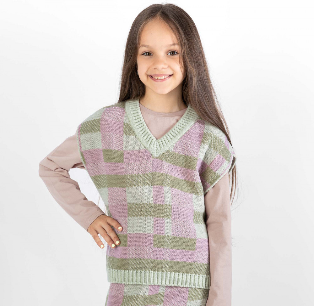 Жилет для девочек | Вязанка дети | Bossa Nova