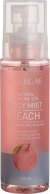Спрей для тела с экстрактом персика | Around me | Welcos