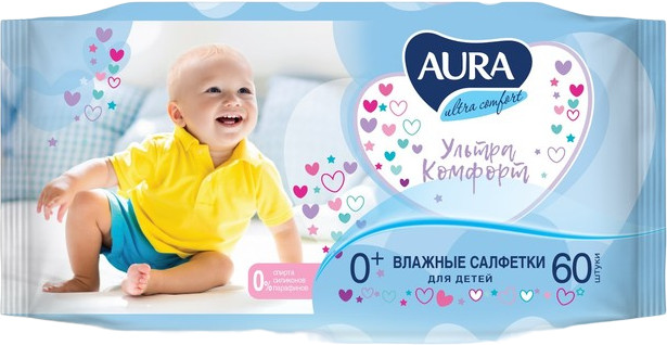 Салфетки влажные детские «Ultra comfort» | Aura