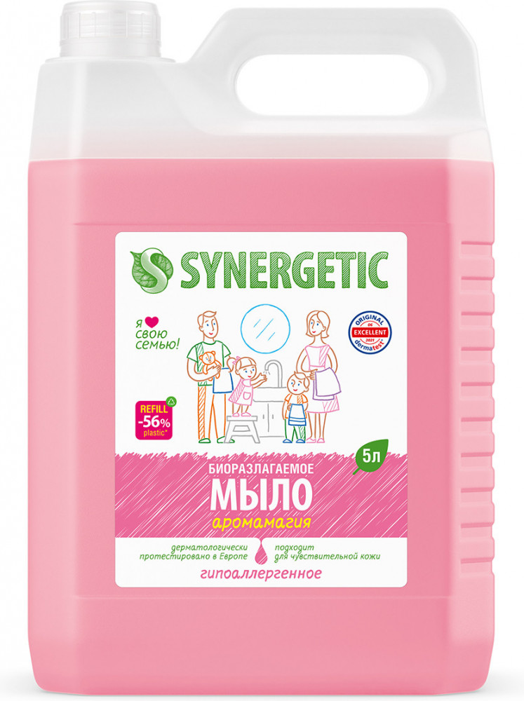 Мыло жидкое гипоалергенное «Аромамагия» | Synergetic