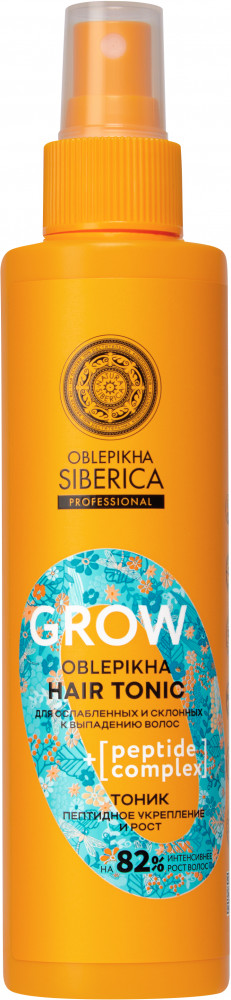 Тоник для волос «Пептидное укрепление, рост» | Oblepikha Professional | Natura Siberica