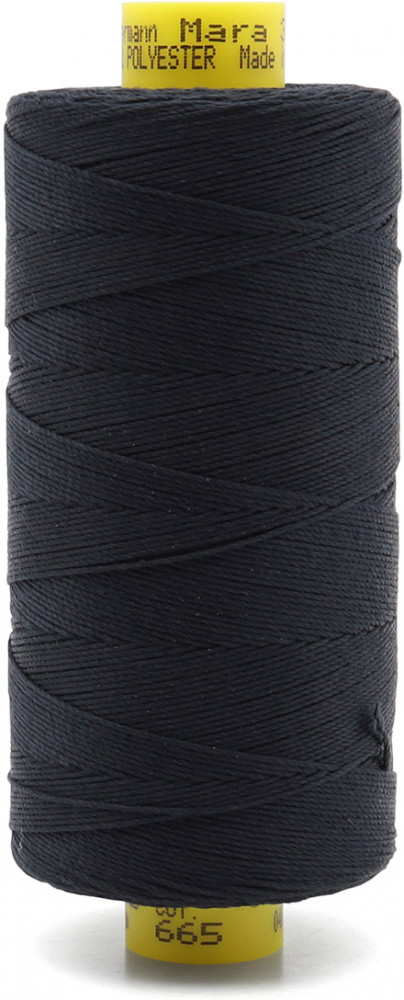 Нить для отстрочки «Mara», цвет сине-черный №665 | Gutermann