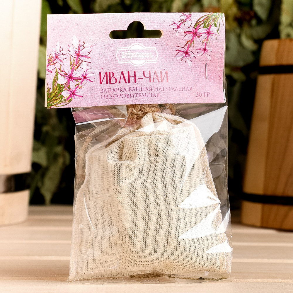 Запарка для бани натуральная «Иван-чай» | Ароматная банька | Добропаровъ