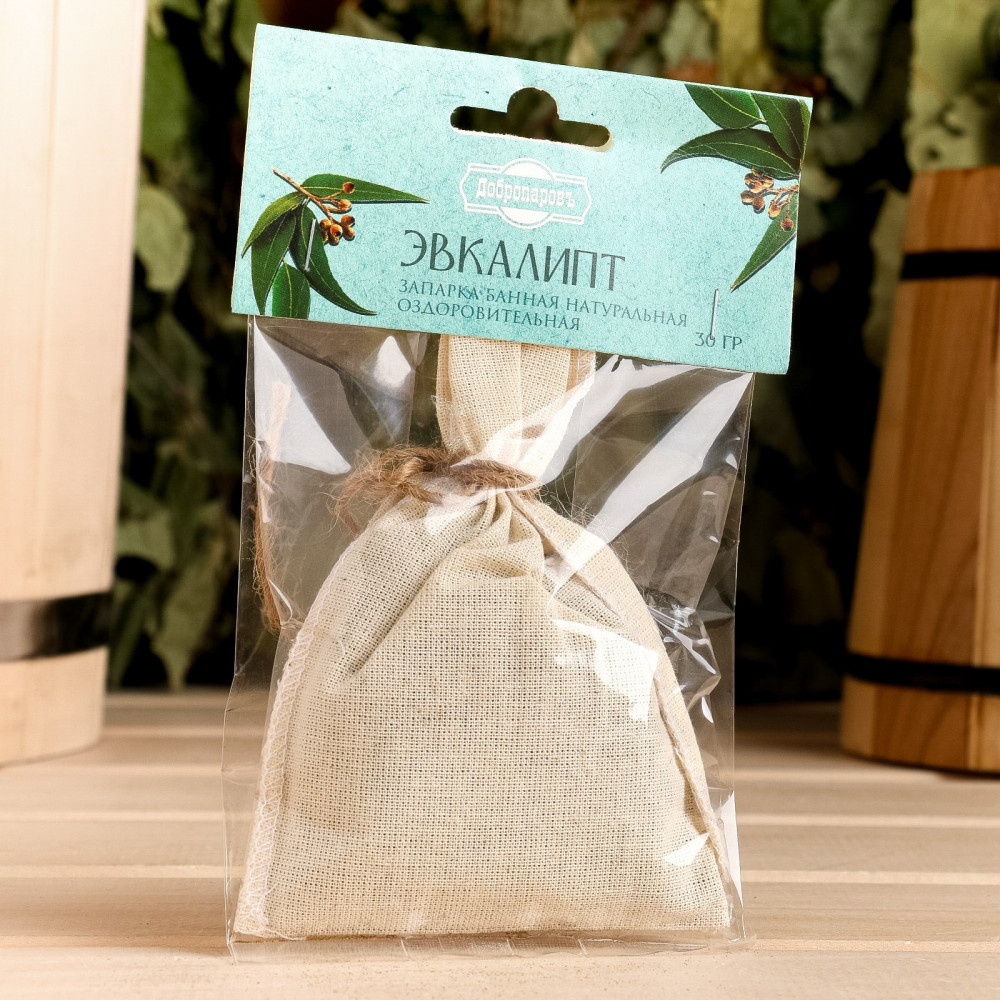 Запарка для бани натуральная «Эвкалипт» | Ароматная банька | Добропаровъ