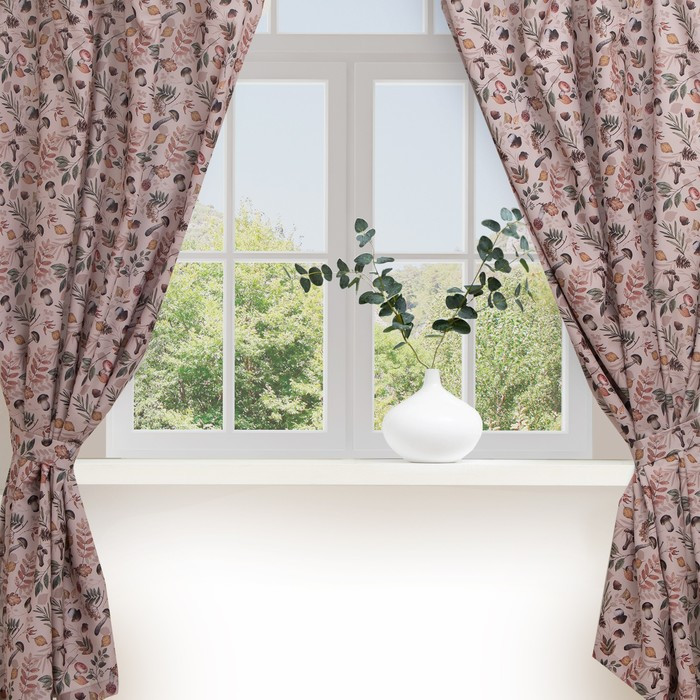 Комплект штор для кухни | Nature forest | Этель