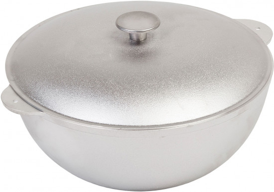 Казан алюминиевый с крышкой