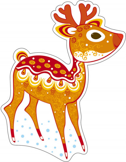 Плакат вырубной «Оленёнок»