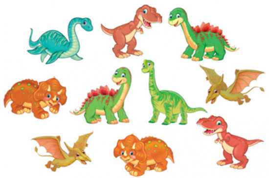 Комплект украшений «Динозаврики»