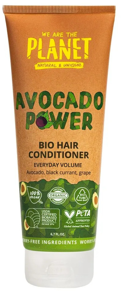 Бальзам для силы и объема волос «Avocado power» | We are the planet