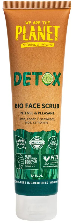 Скраб для лица обновляющий «Detox» | We are the planet