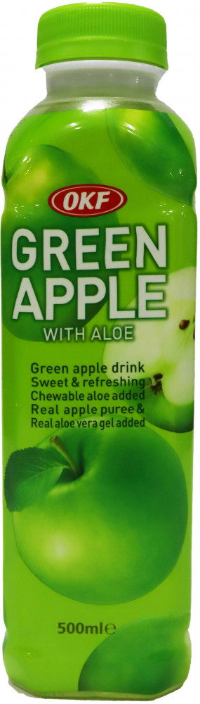 Напиток сокосодержащий с добавлением алоэ вера «Зелёное яблоко» | OKF