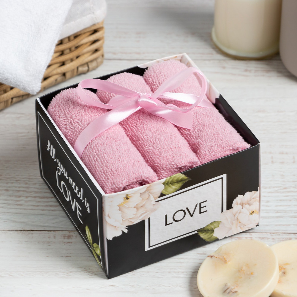 Набор полотенец махровых «С любовью» | Этель