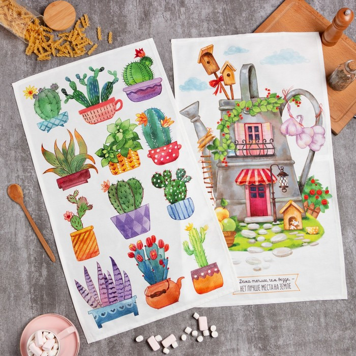 Набор полотенец «Счастье» | Любимый дом | Этель