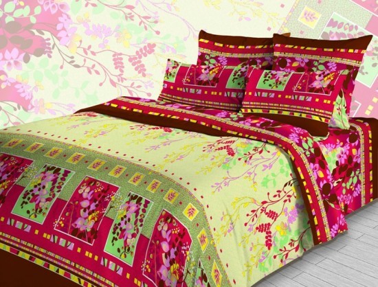 Комплект постельного белья «Осень» (арт. 3793/2, евро, бязь, 2 наволочки 70х70) | ТДЛ Текстиль