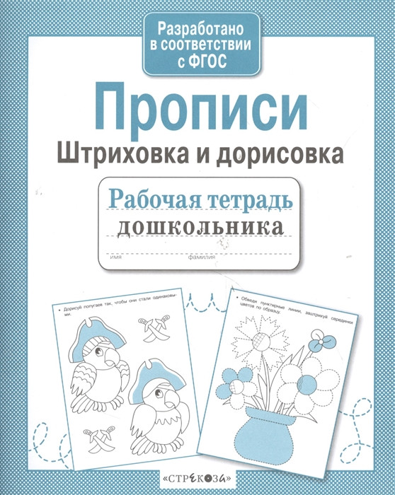 Рабочая тетрадь дошкольника. Прописи. Штриховка и дорисовка | Рабочая тетрадь дошкольника