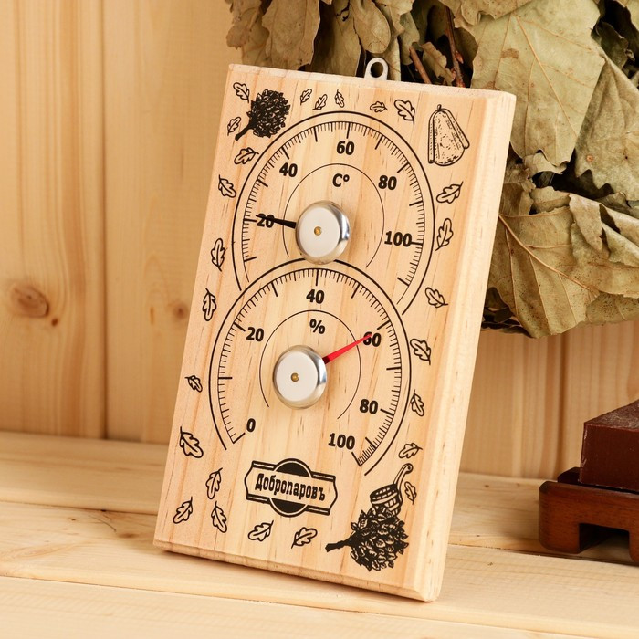Термометр-гигрометр «С лёгким паром» | Добропаровъ
