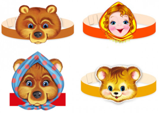 Комплект масок-ободков «Играем в сказку»