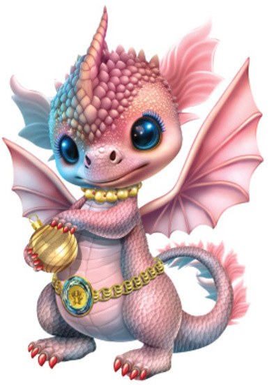 Плакат вырубной «Дракон девочка» | Плакат вырубной А4