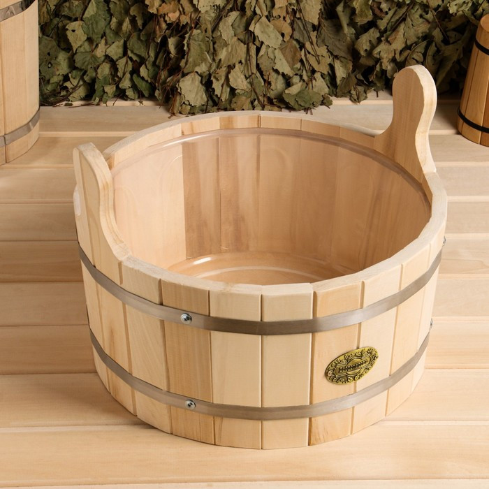 Шайка с вставкой пластиковой | Добропаровъ